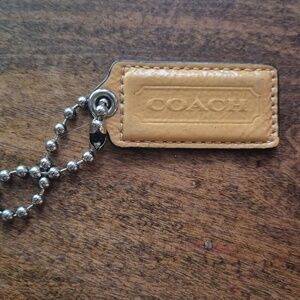 Coach Honey Tan Patent Leather Hangtag  For Coach Purse